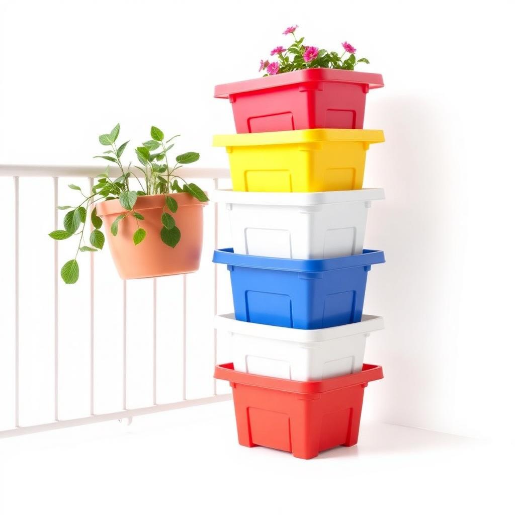 Plastic Pots for sale at Savita Rose Nursery Mumbai